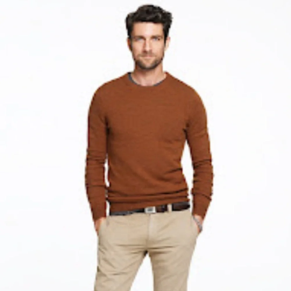 New w Tag: J Crew Slim Fit Slub Merino Wool Crewneck Sweater. Size Medium